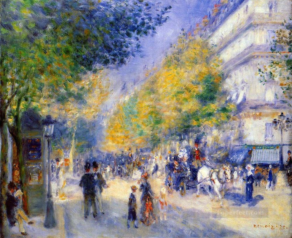 the great boulevards Pierre Auguste Renoir Oil Paintings